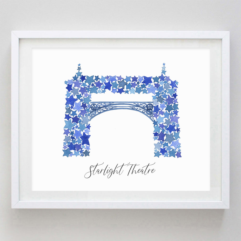 Starlight Kansas City Watercolor Print