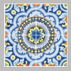 Tile #2 Pattern Watercolor Print