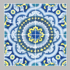 Tile #2 Pattern Watercolor Print