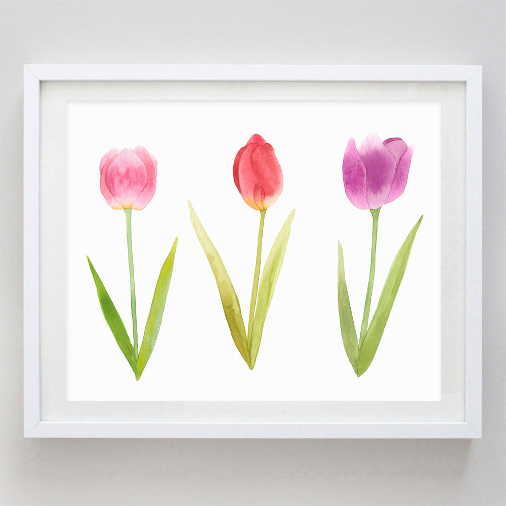 Tulip Watercolor Print