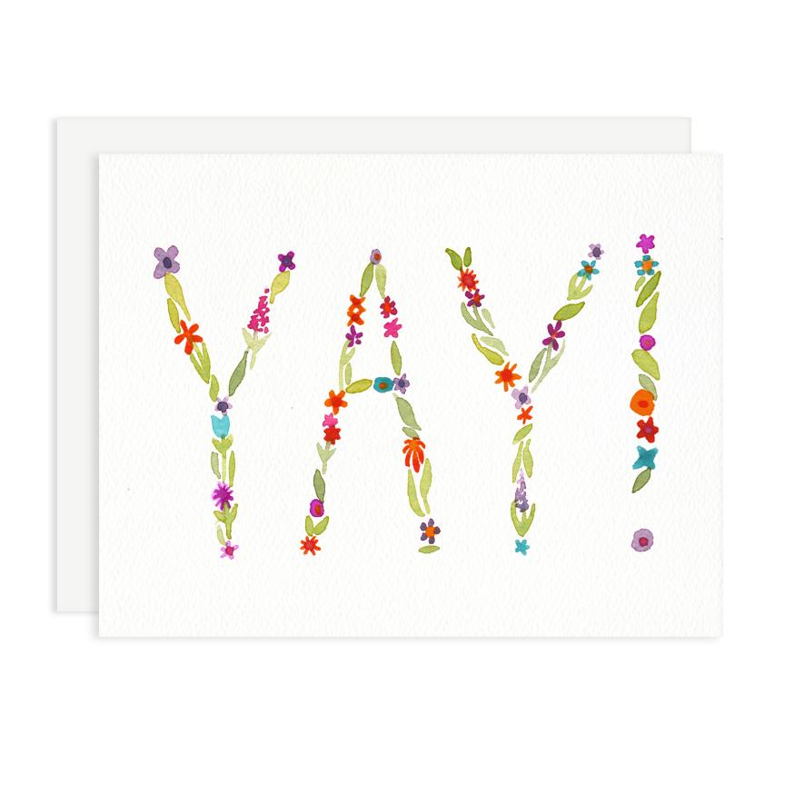 Yay Floral Card