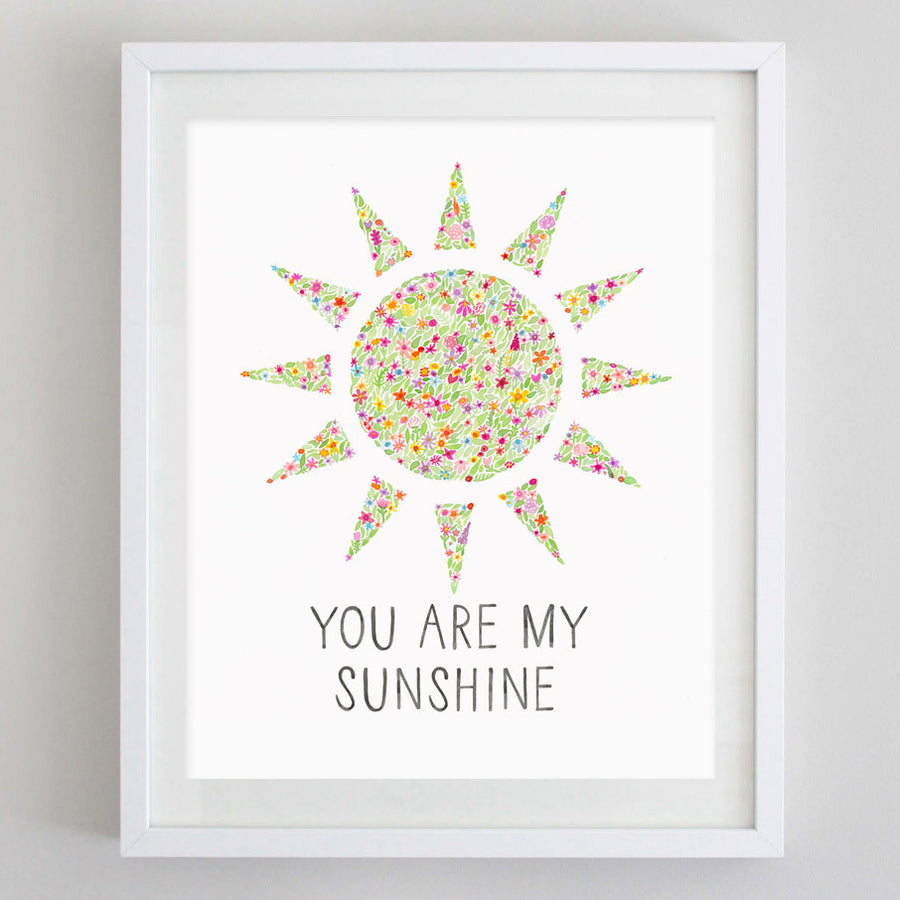 MUSIC you Are My Sunshine ART PRINT Book Home 