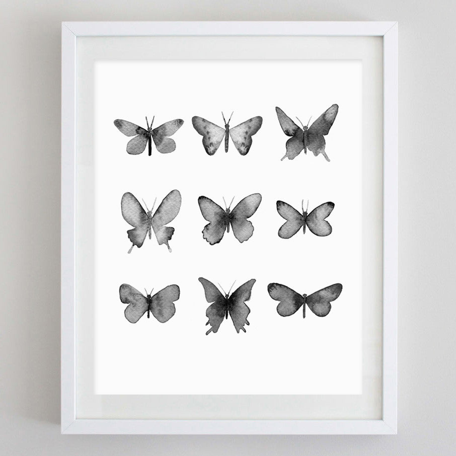 Black And White Drawings Of Butterflies