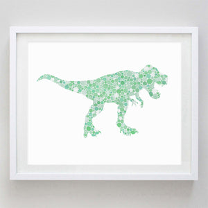 Dinosaur Stegosaurus Watercolor Print