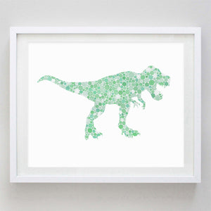 Dinosaur Brontosaurus Watercolor Print