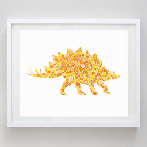 Dinosaur T-Rex Watercolor Print