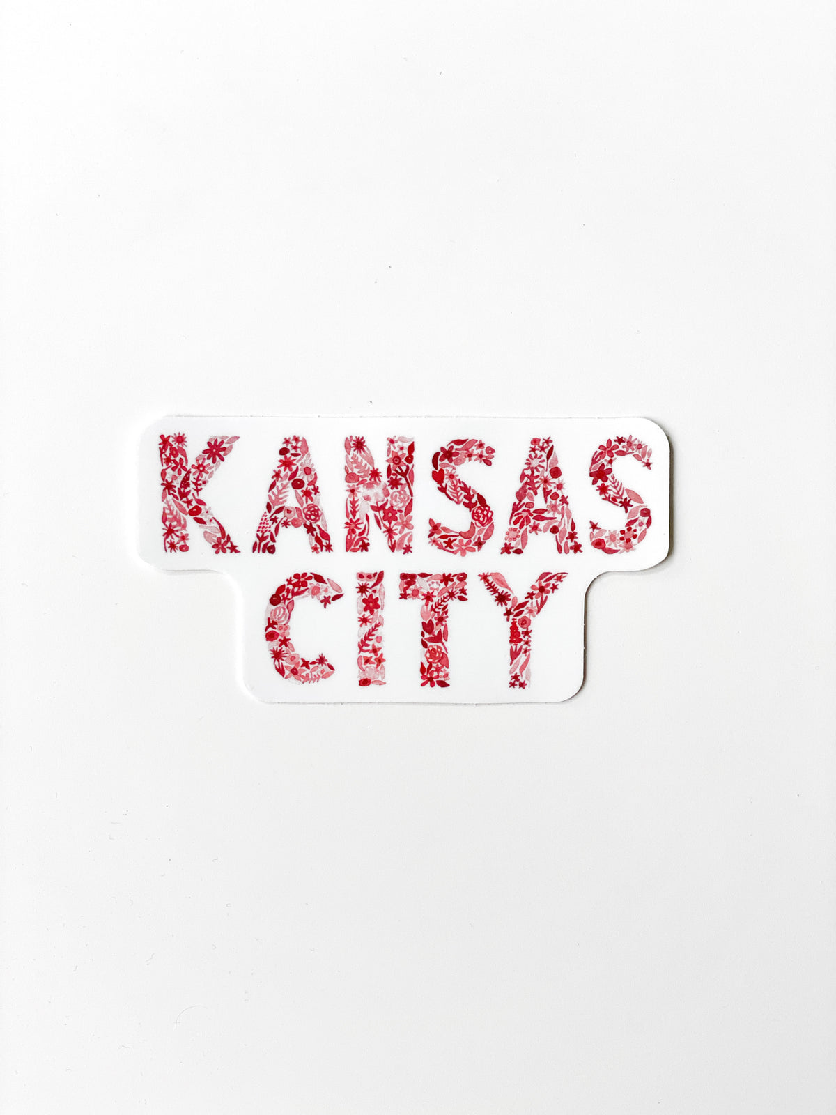Kansas City Floral Red Sticker