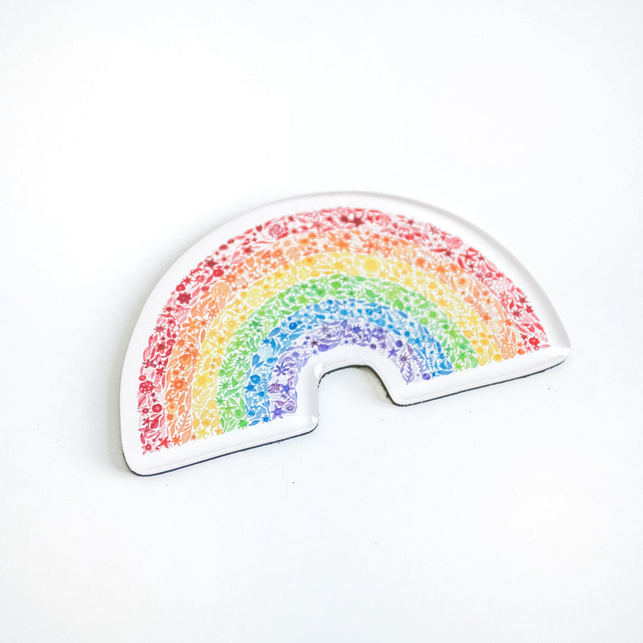 Rainbow Watercolor Magnet