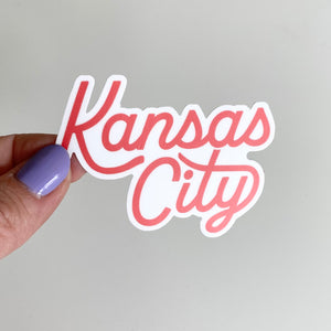 Kansas City Script Sticker