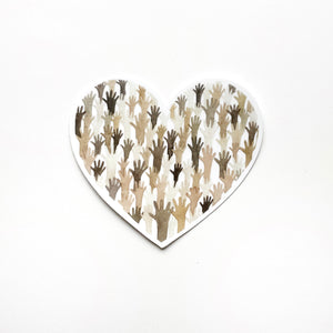 Diversity Heart Sticker