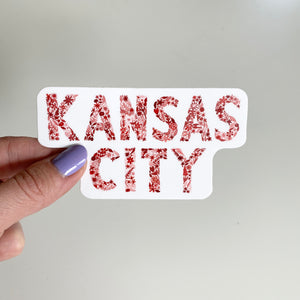Kansas City Floral Red Sticker