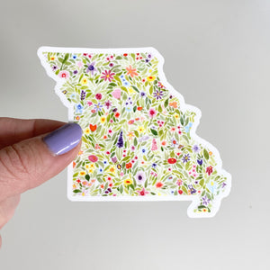 Floral Missouri Sticker