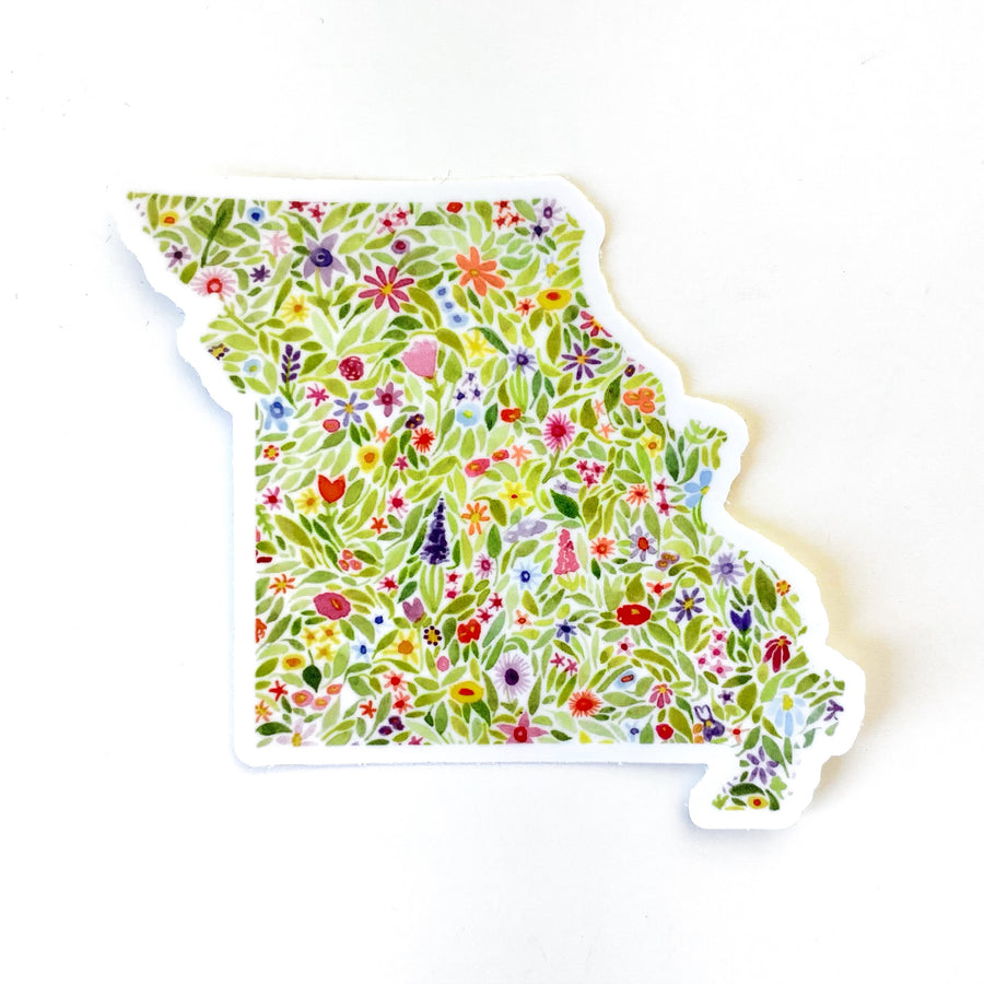 Floral Missouri Sticker